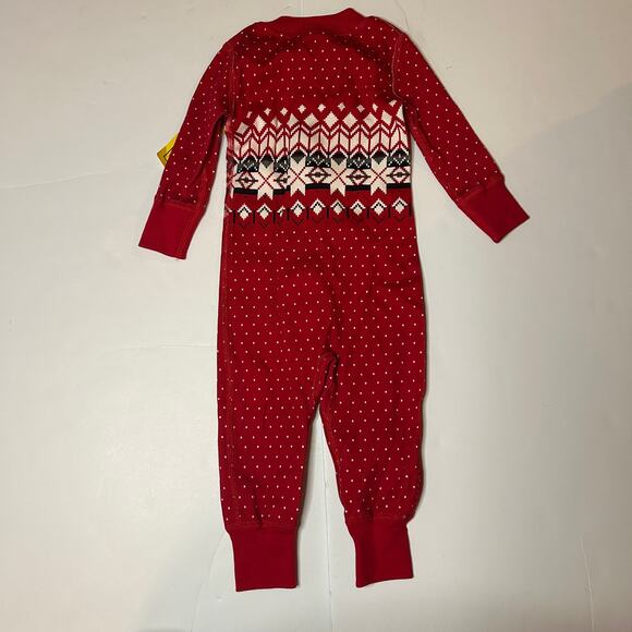 NWT Hanna Andersson Ribbon Fairisle Holiday Zip Sleeper 60 - Picture 5 of 5